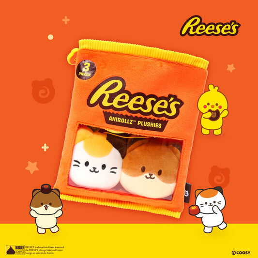 Reese's Snack Bag โ Mini Plush Keychain Set