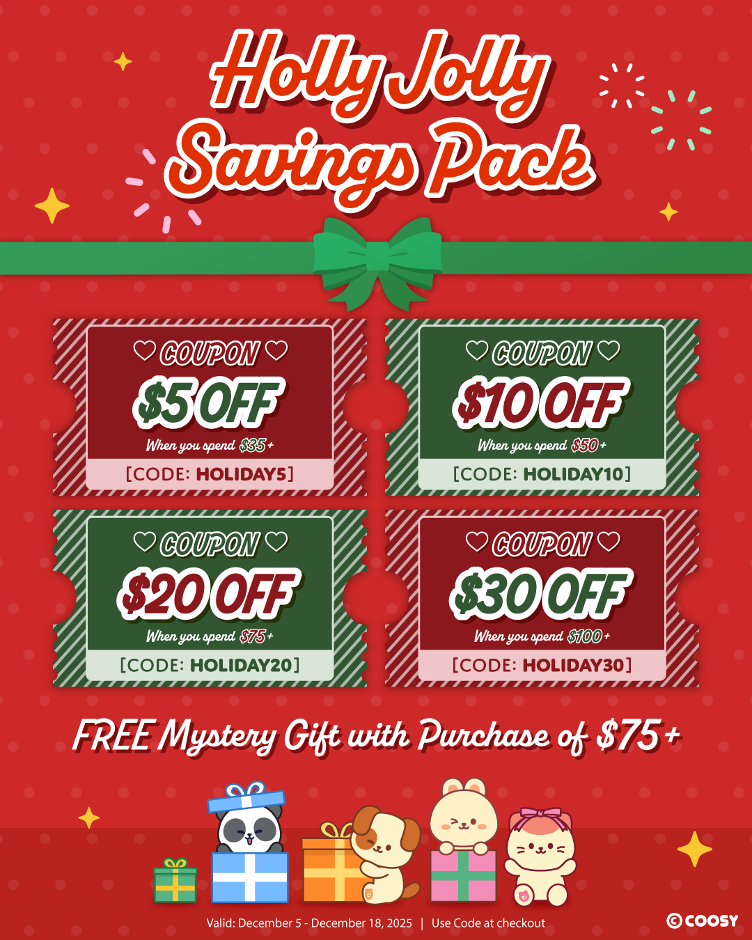 [Promotionz] Holly Jolly Savings Pack