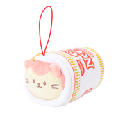 Cup Noodles Kittiroll Plush Keychain