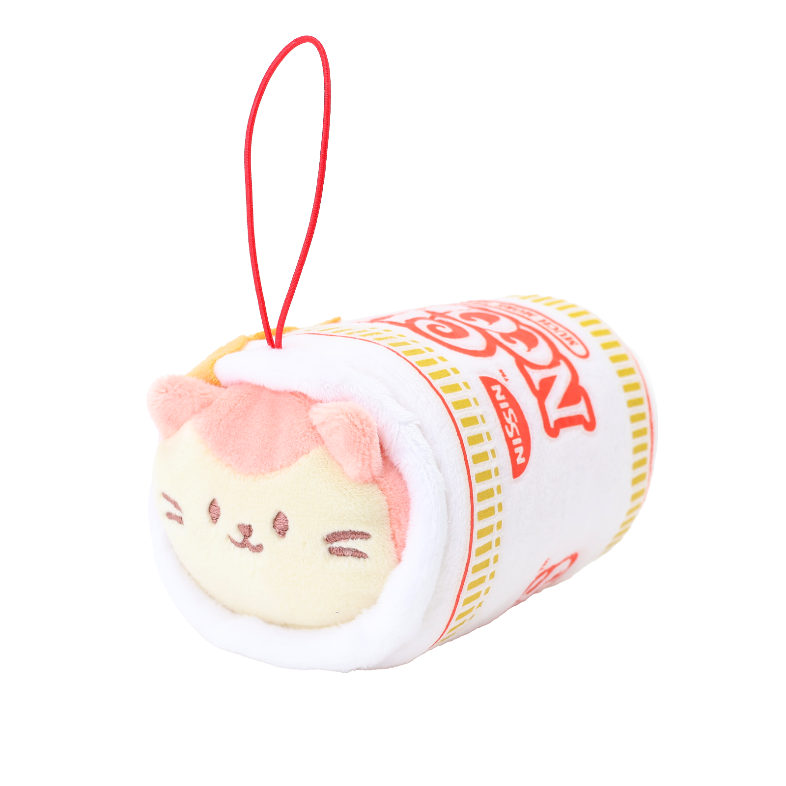Cup Noodles Kittiroll Plush Keychain