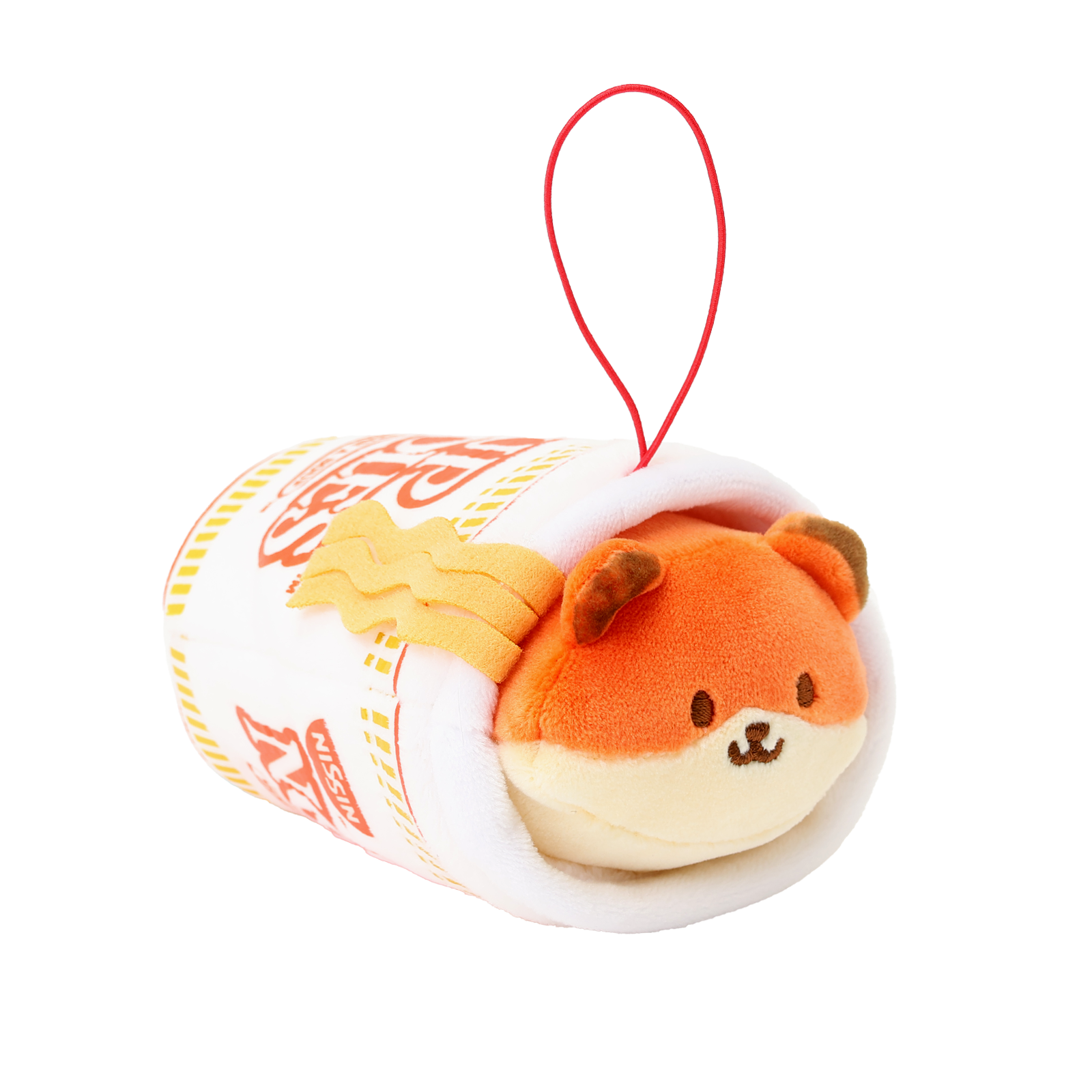 Cup Noodles Foxiroll Plush Keychain