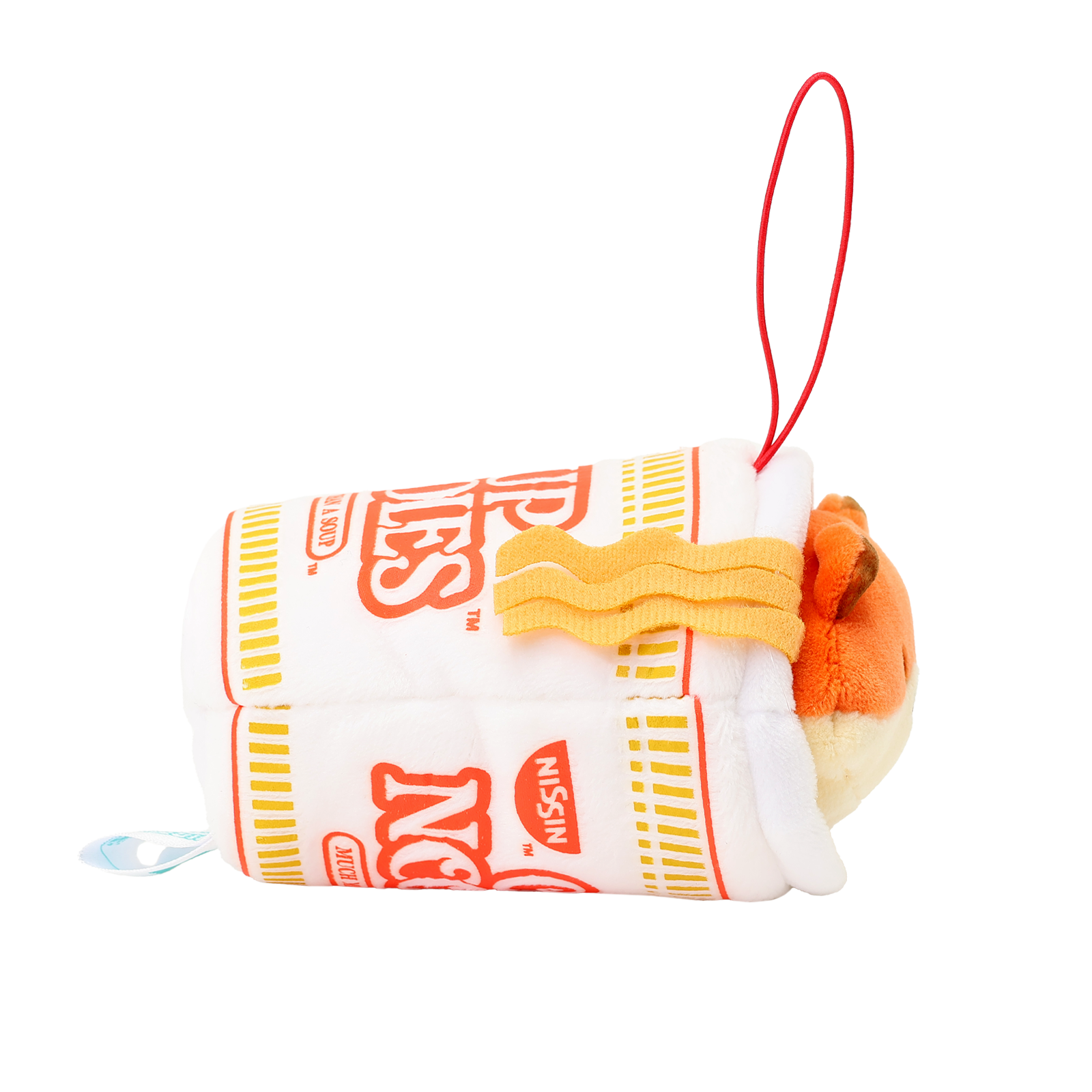 Cup Noodles Foxiroll Plush Keychain