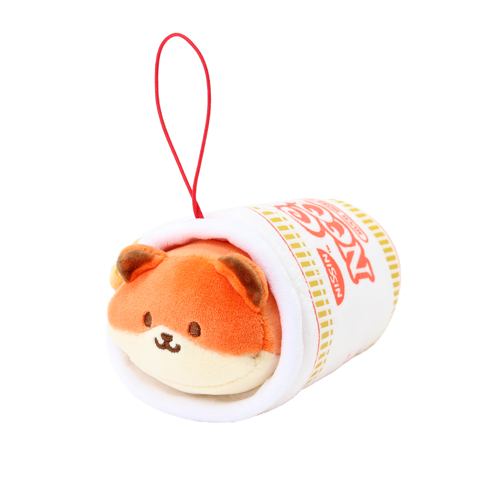 Cup Noodles Foxiroll Plush Keychain