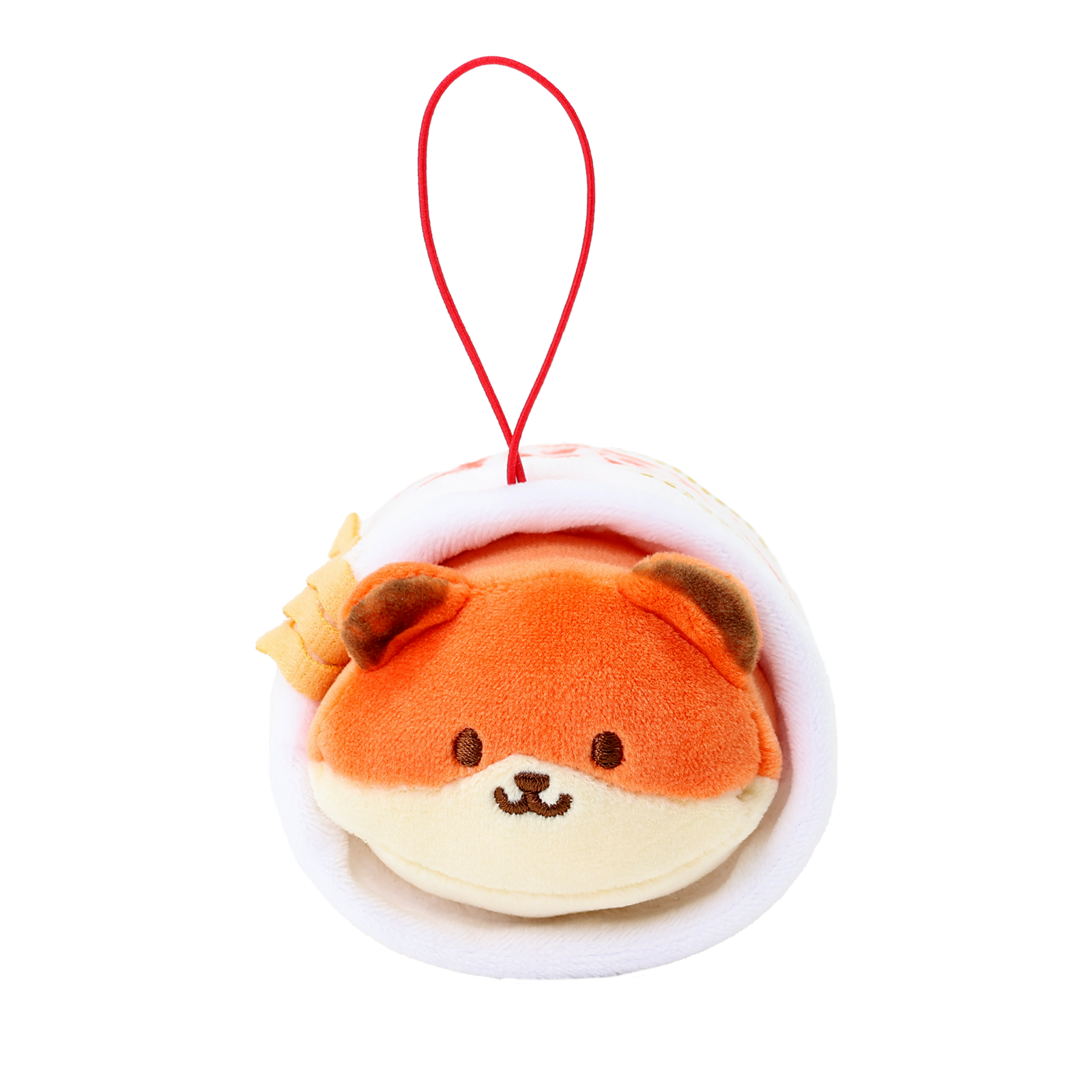 Cup Noodles Foxiroll Plush Keychain