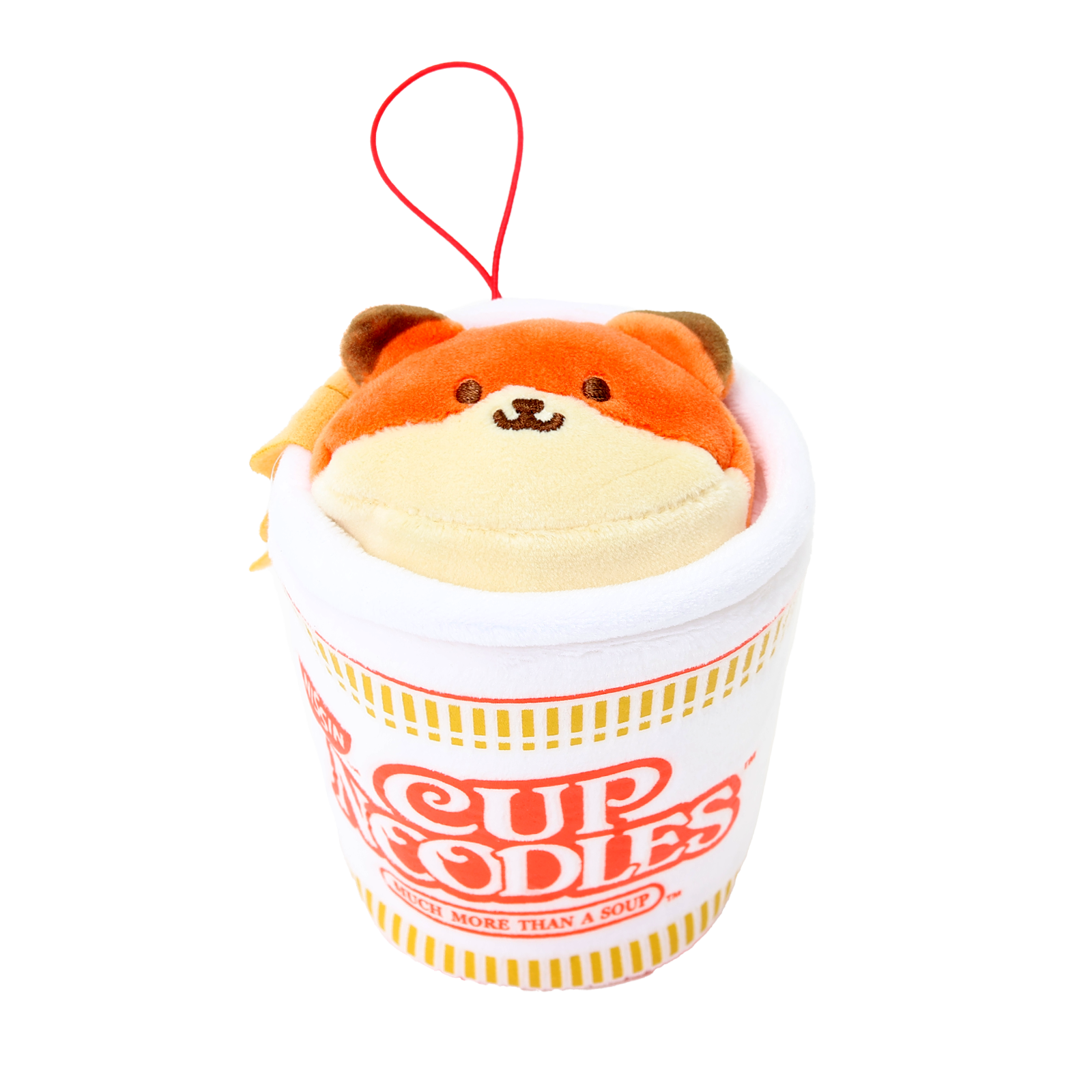Cup Noodles Foxiroll Plush Keychain