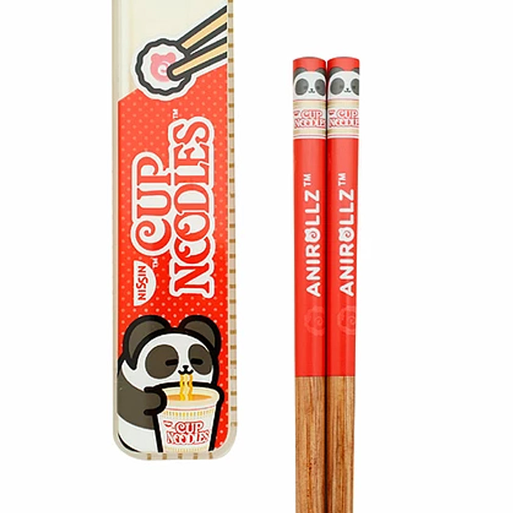 Cup Noodles Pandaroll Chopsticks with Case