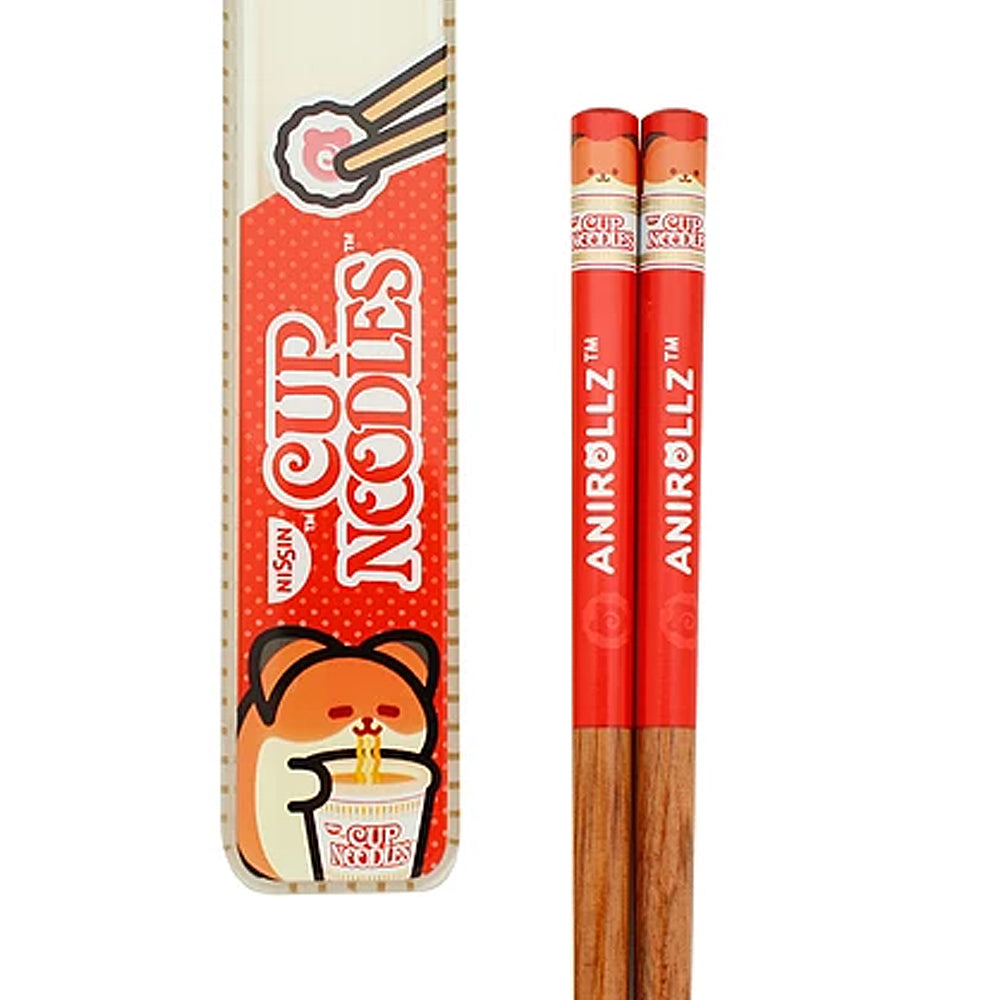 Cup Noodles Foxiroll Chopsticks with Case