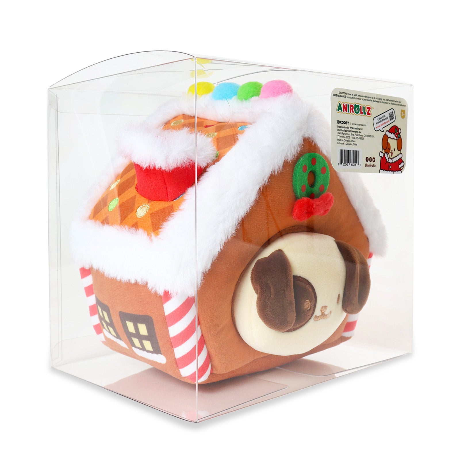 Gingerbread House Puppiroll Outfitz Plush