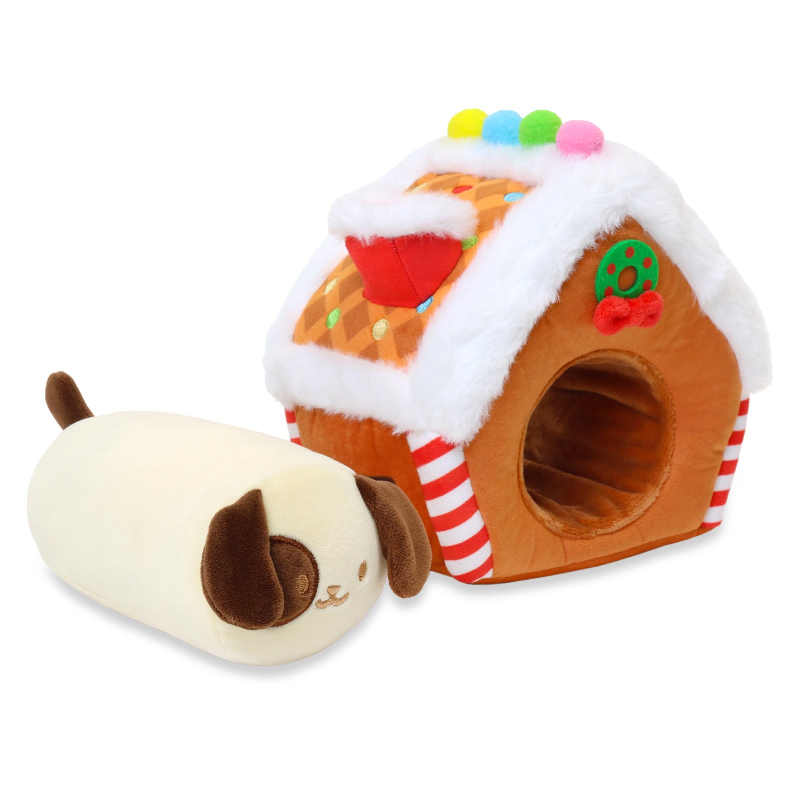 Gingerbread House Puppiroll Outfitz Plush