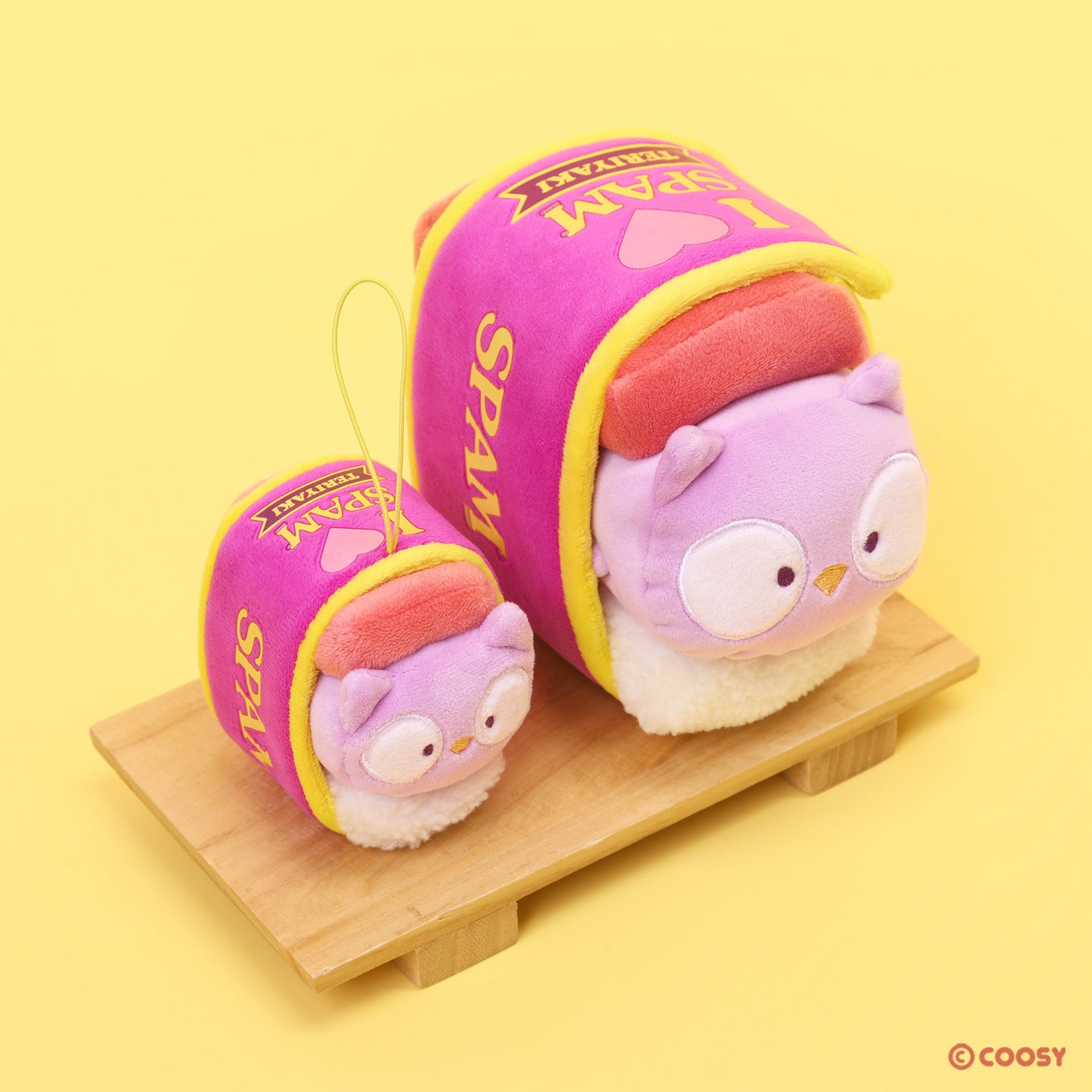 SPAM®Teriyaki Lavender Owlyroll Plush Keychain