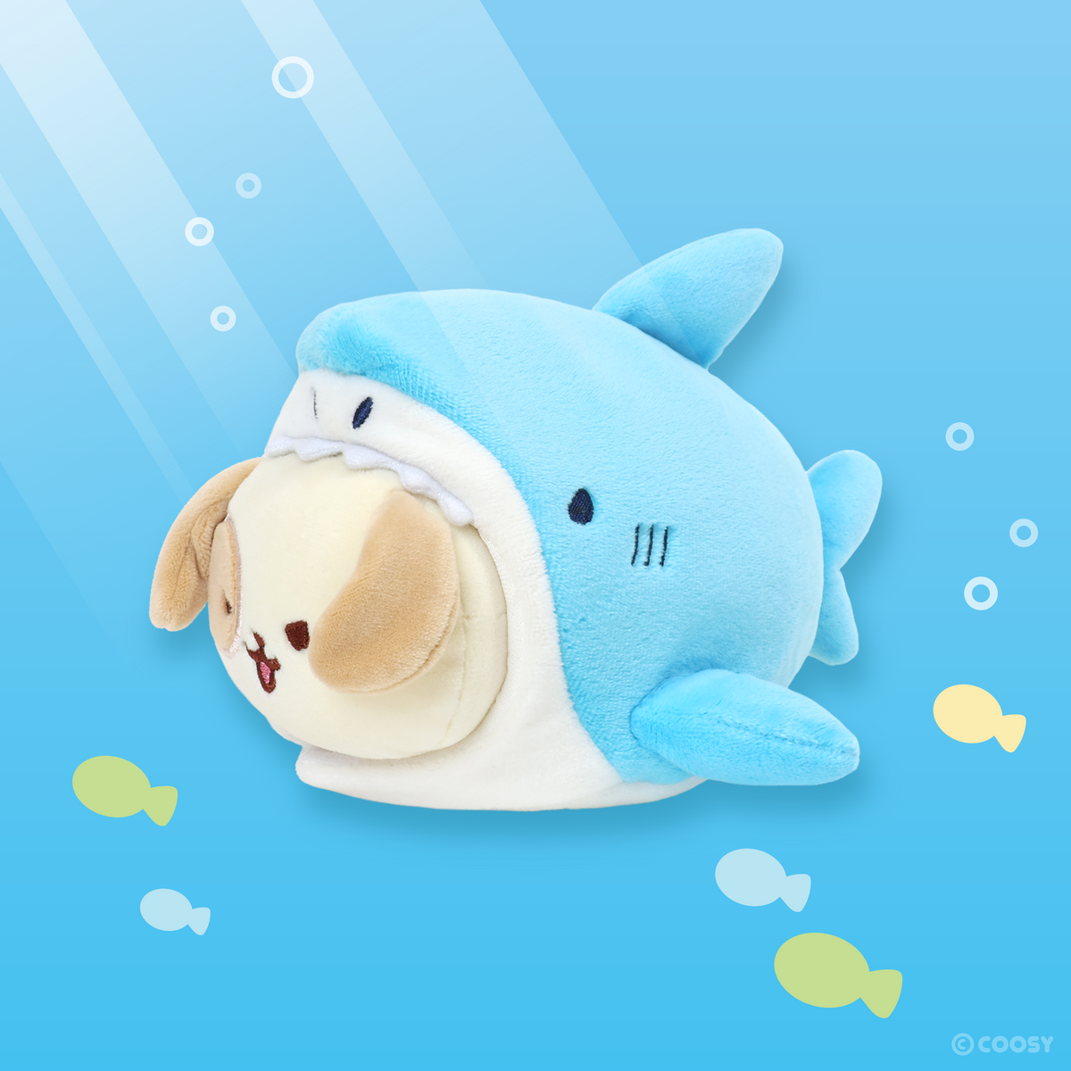 Shark Puppiroll Small Outfitz Plush