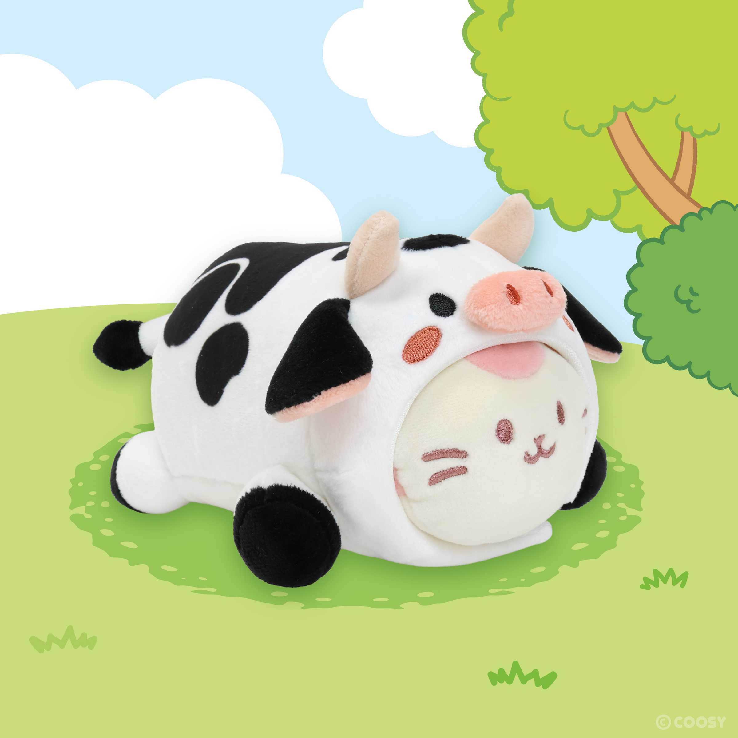 atiloちゃん Cow Kittiroll Small Outfitz Plush – Anirollz