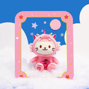 Pink Dragon Kittiroll Sitting Plush