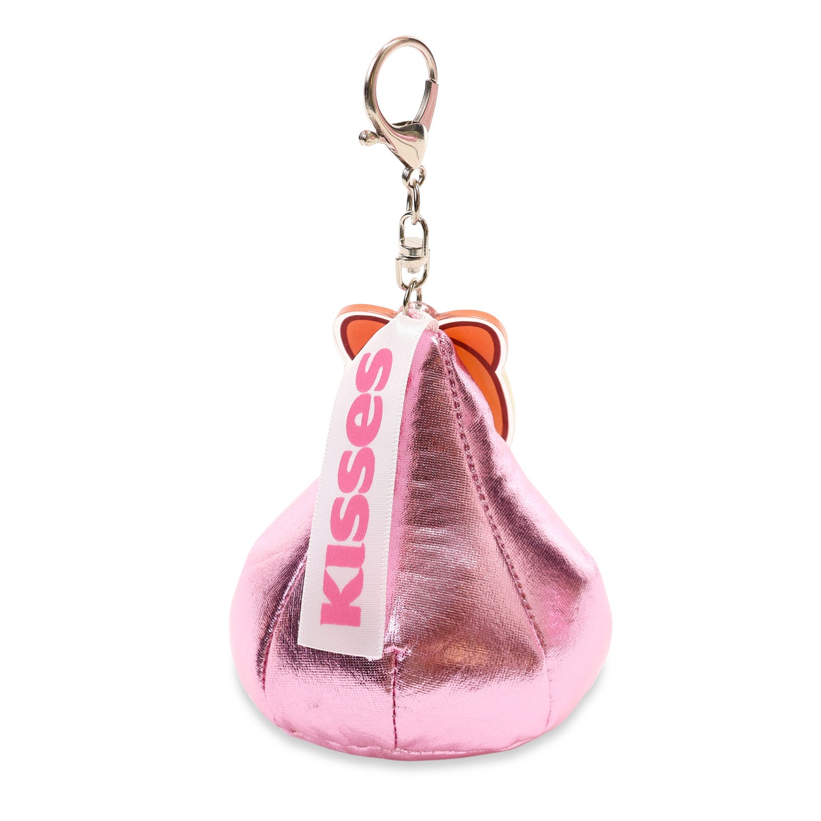 Pink Kisses Kittiroll Mini Plush Acrylic Keychain
