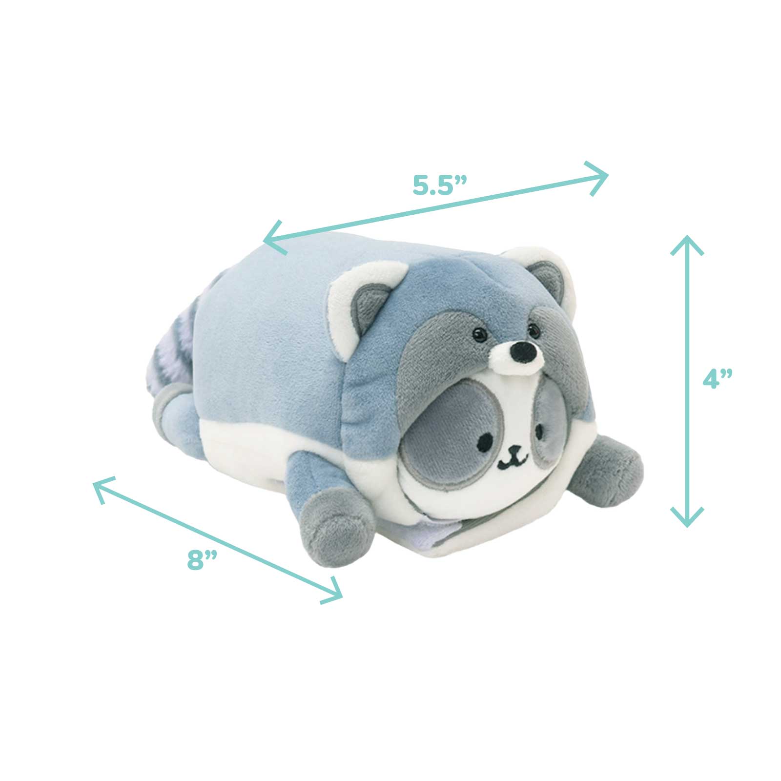 Raccoon Pandaroll Small Outfitz Plush