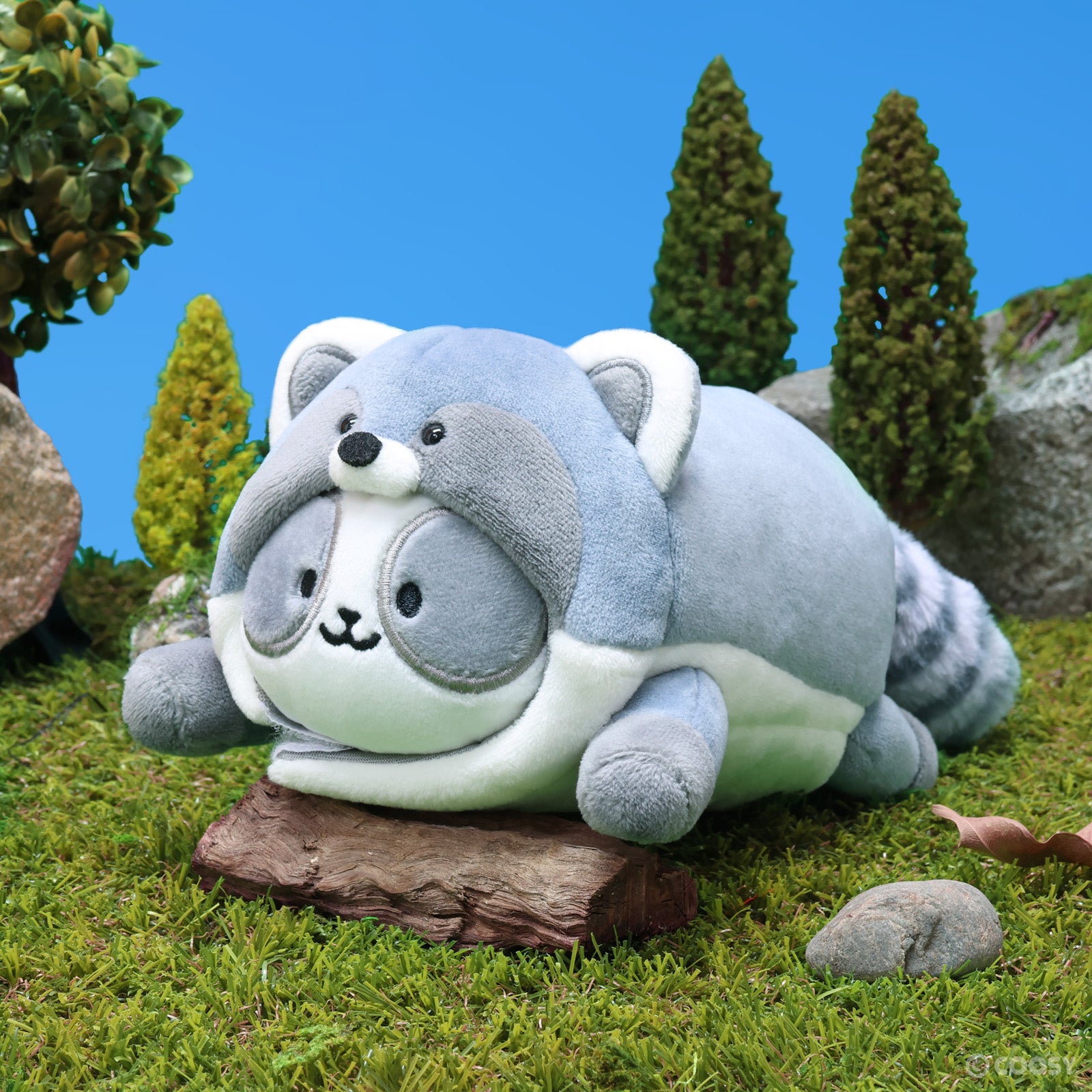 Raccoon Pandaroll Small Outfitz Plush