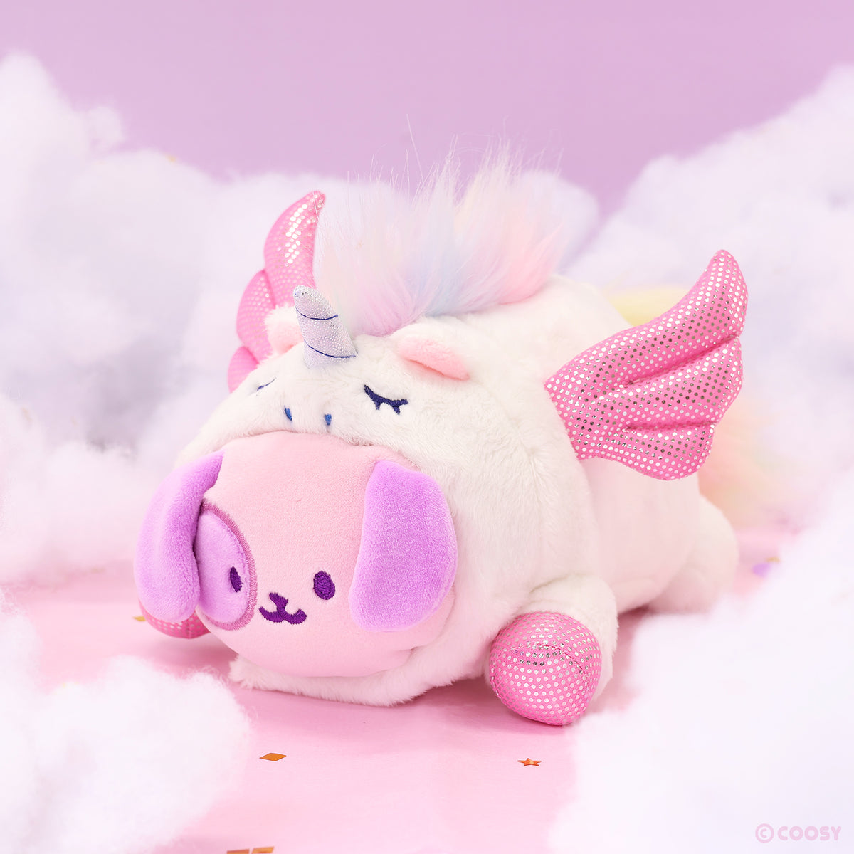 Unicorn Puppiroll Small Outfitz Plush
