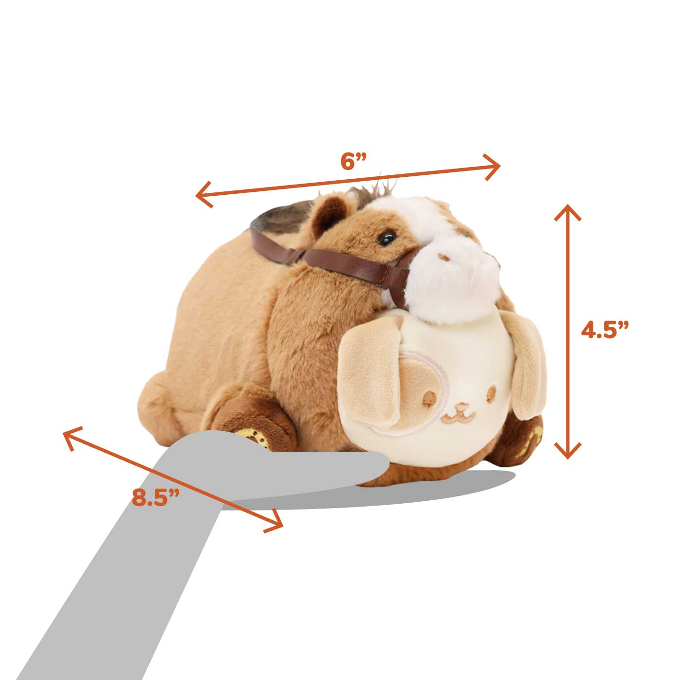 Western Horse Puppiroll Small Outfitz Plush