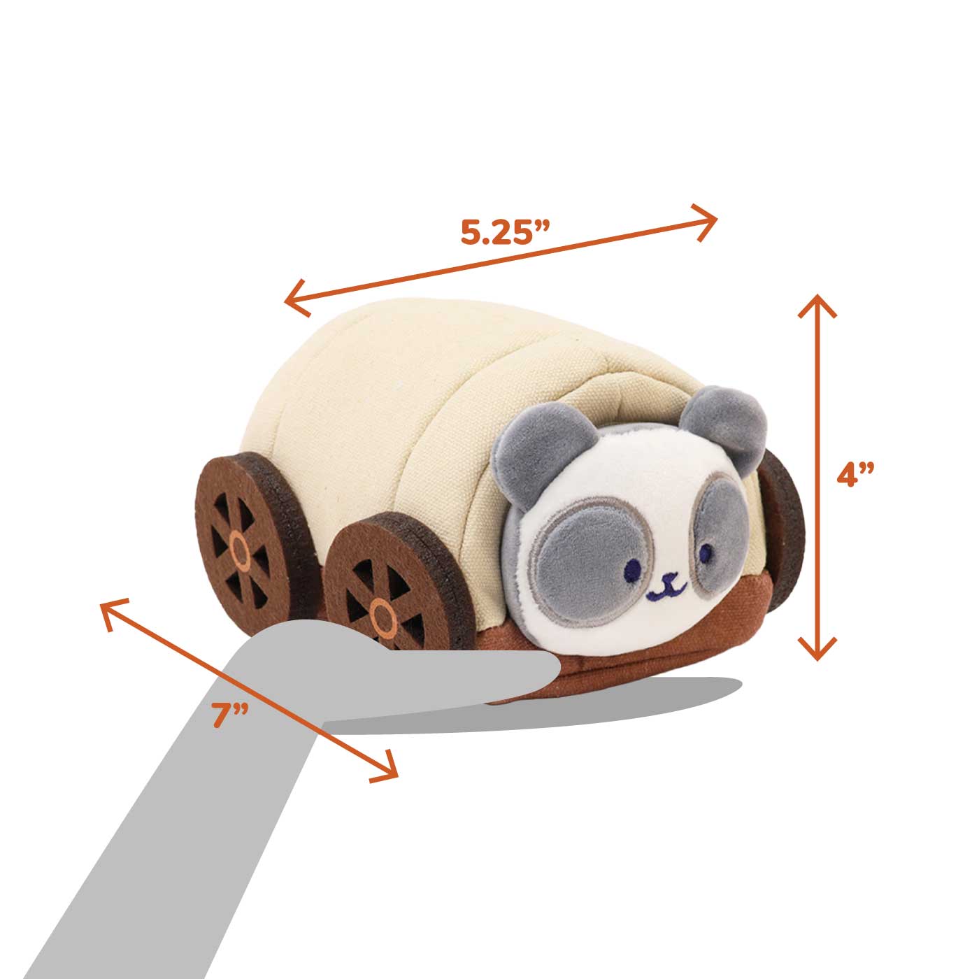 Western Wagon Pandaroll Small Outfitz Plush