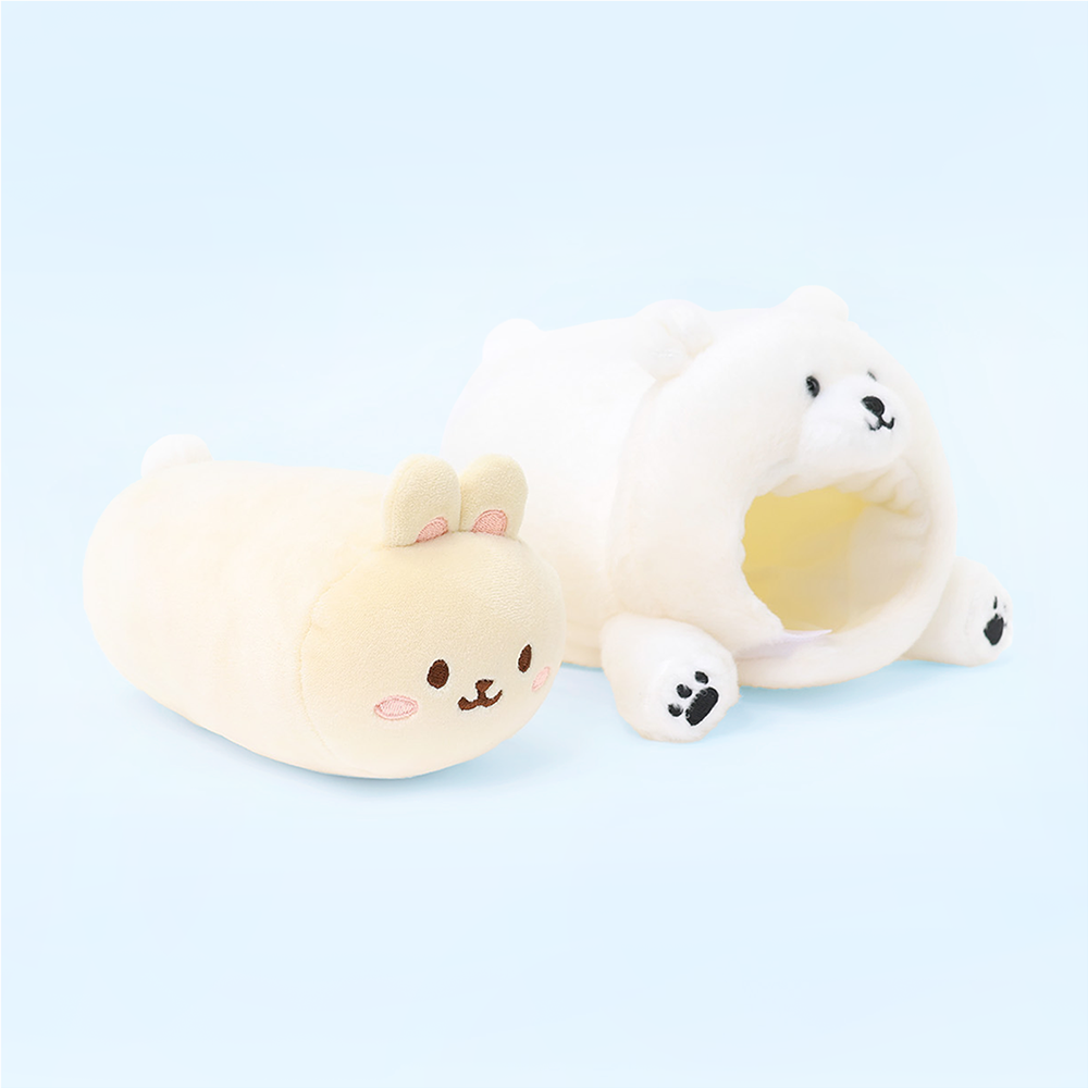Polar Bear Bunniroll Small Outfitz Plush