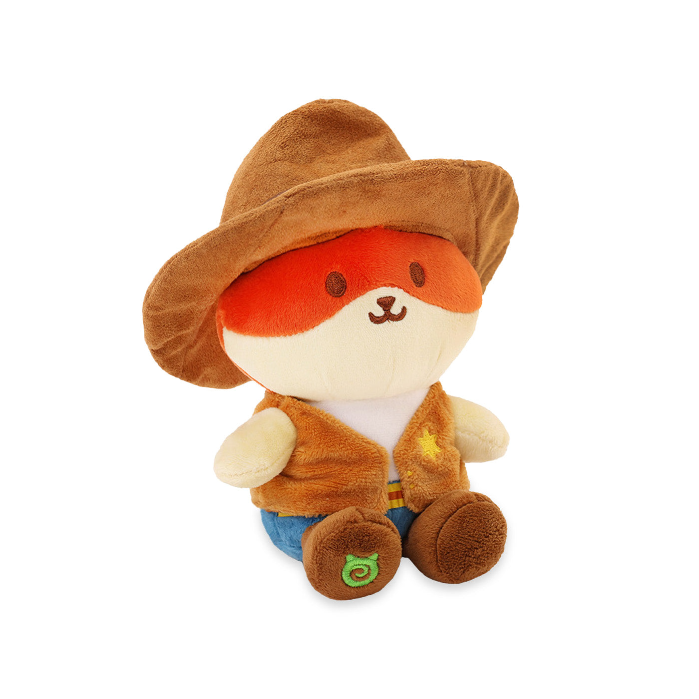 Western Cowboy Foxiroll Small Sitting Plush