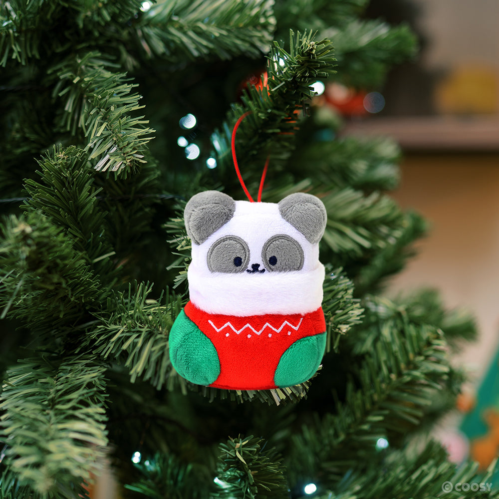 Christmas Stocking Pandaroll Plush Ornament