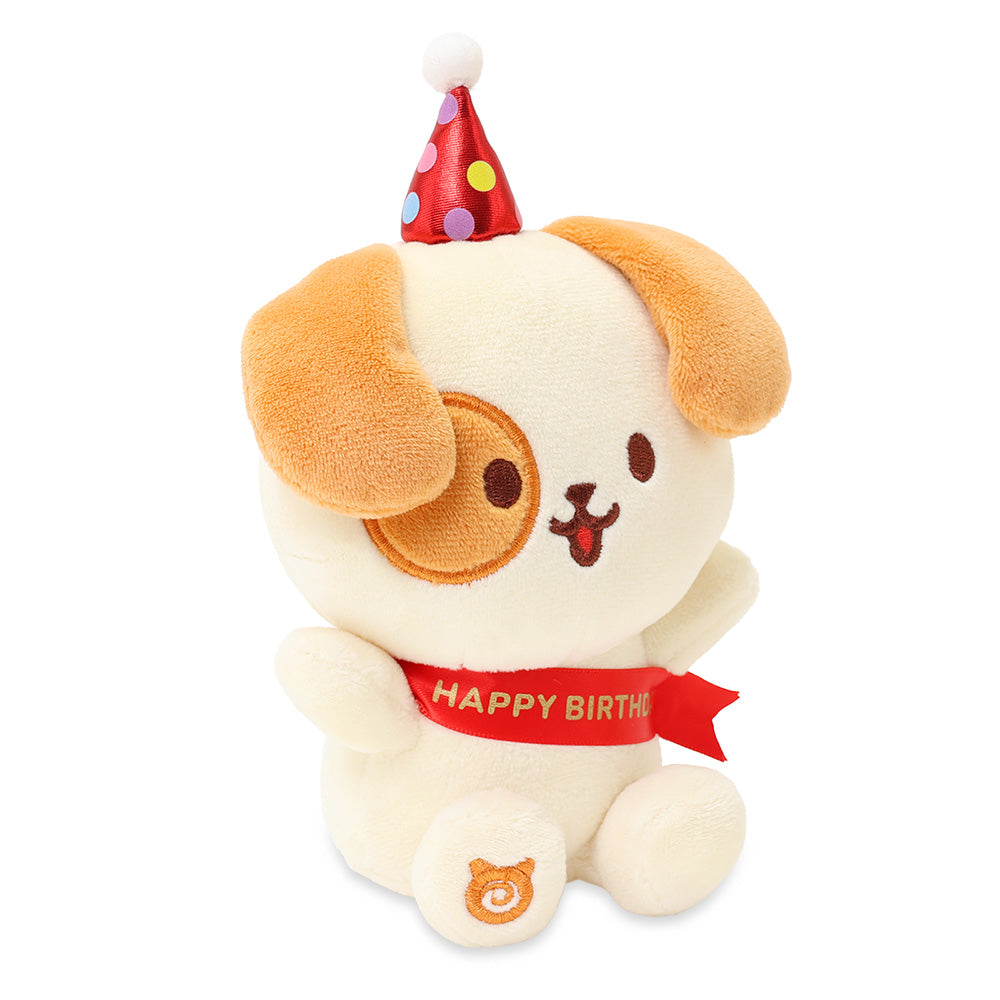 Happy Birthday Puppiroll Small Sitting Plush