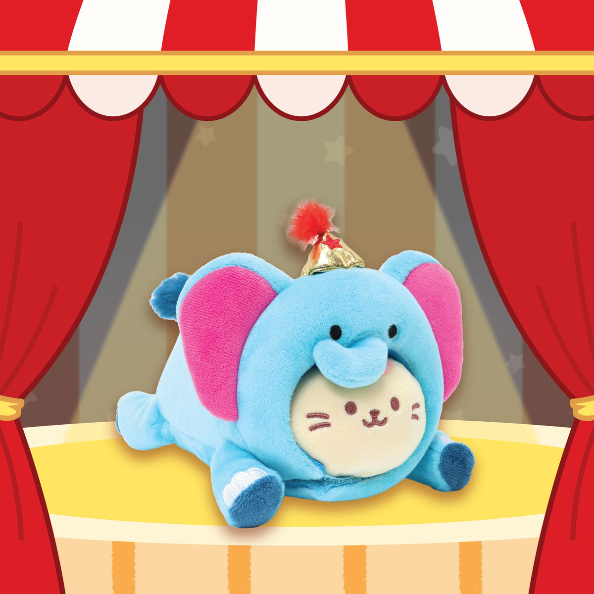 Circus Elephant Kittiroll Small Outfitz Plush