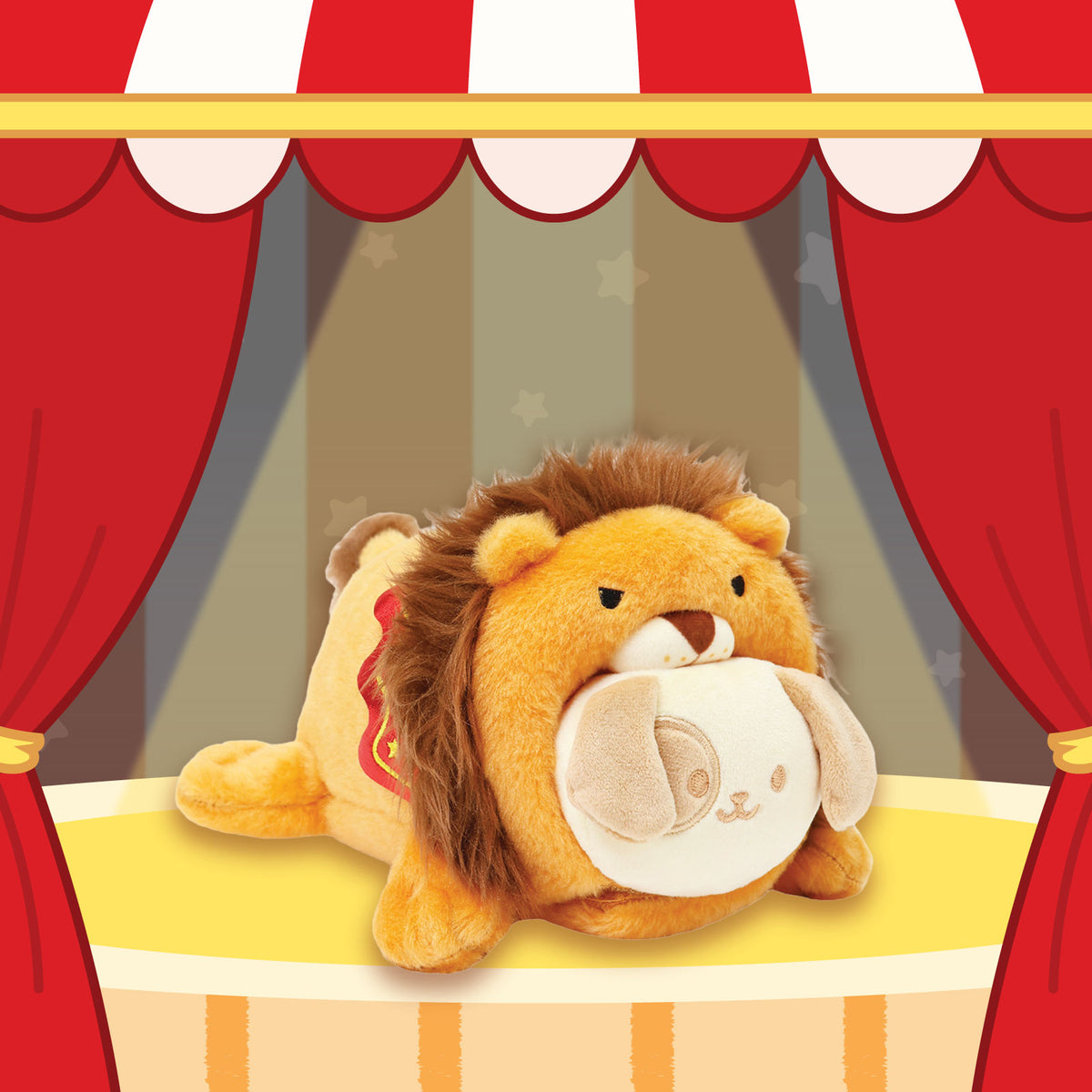 Circus Lion Puppiroll Small Outfitz Plush