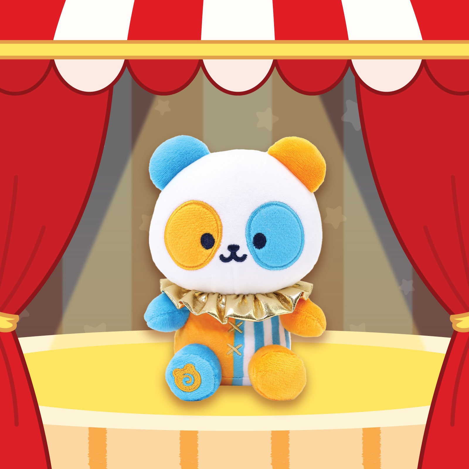 Clown Pandaroll Small Sitting Plush