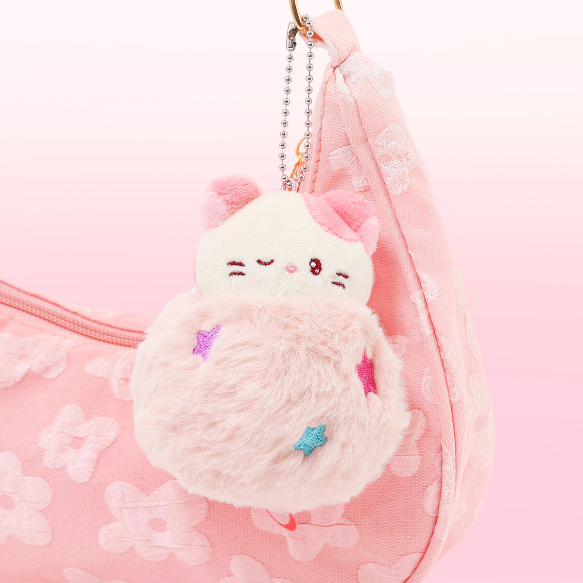 Miniz Fluffy Ball Kittiroll Plush Charm