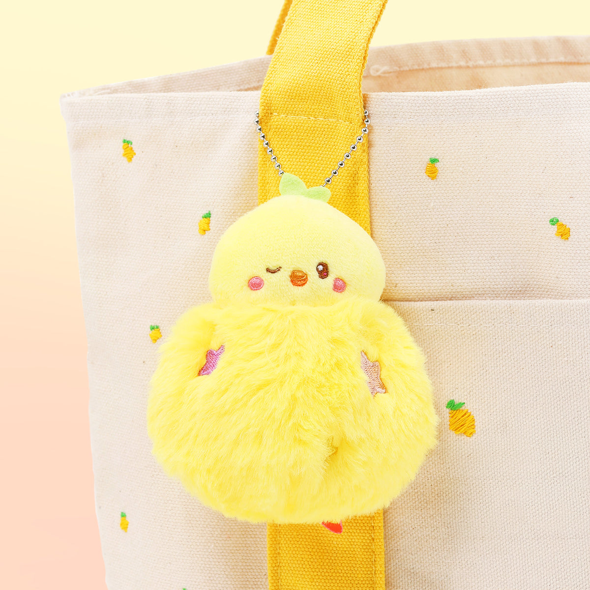 Miniz Fluffy Ball Chickiroll Plush Charm