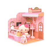 Kittiroll's Cake Shop Miniz by Anirollz DIY kit assembled miniature patisserie diorama with Kittiroll figure