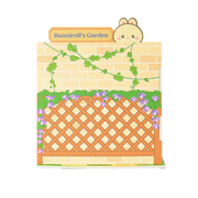 Bunniroll's Garden Miniz by Anirollz DIY kit assembled miniature greenhouse diorama back wall