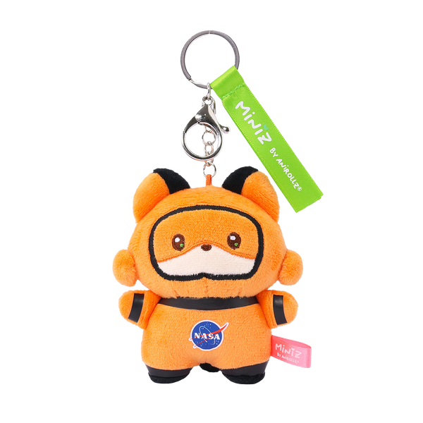 マスコット　オレンジ　mini Miniz Foxiroll Astronaut Plush Charm Keychain | Anirollz