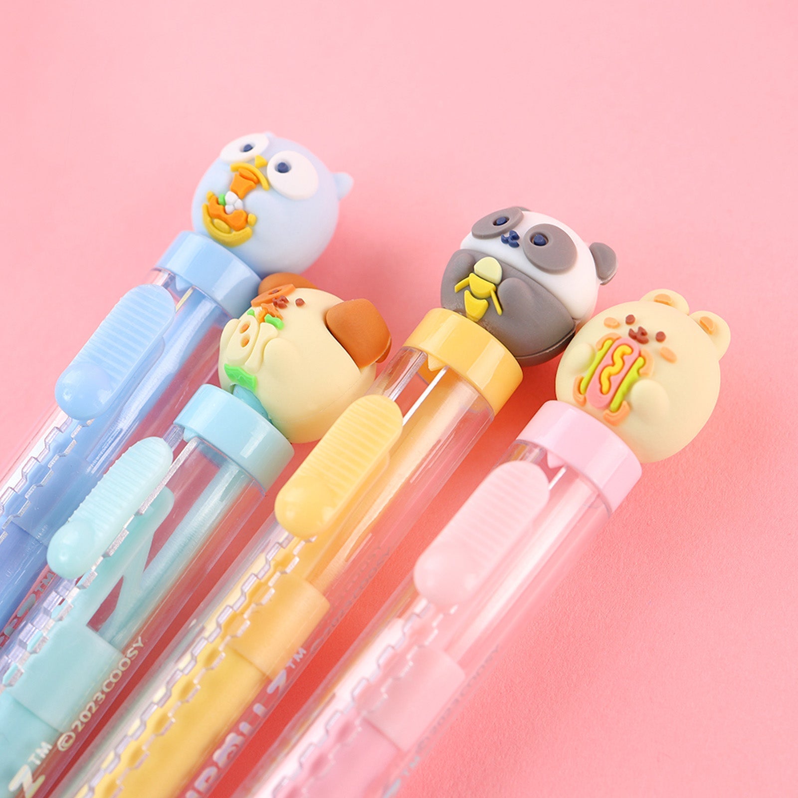 Puppiroll Slim Sliding Eraser Set