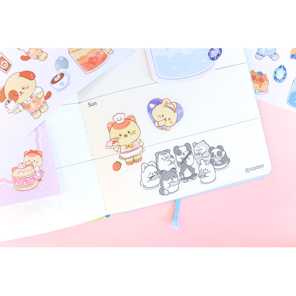 Bunniroll Water Keyring & Sticker Set