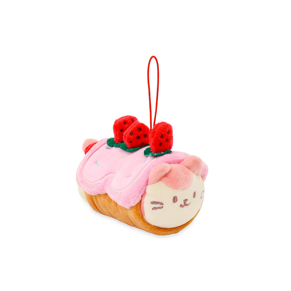 Rollcake Kittiroll Plush Keychain