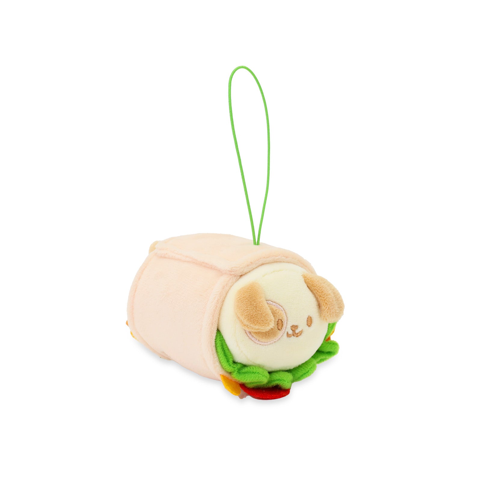 Burrito Puppiroll Plush Keychain