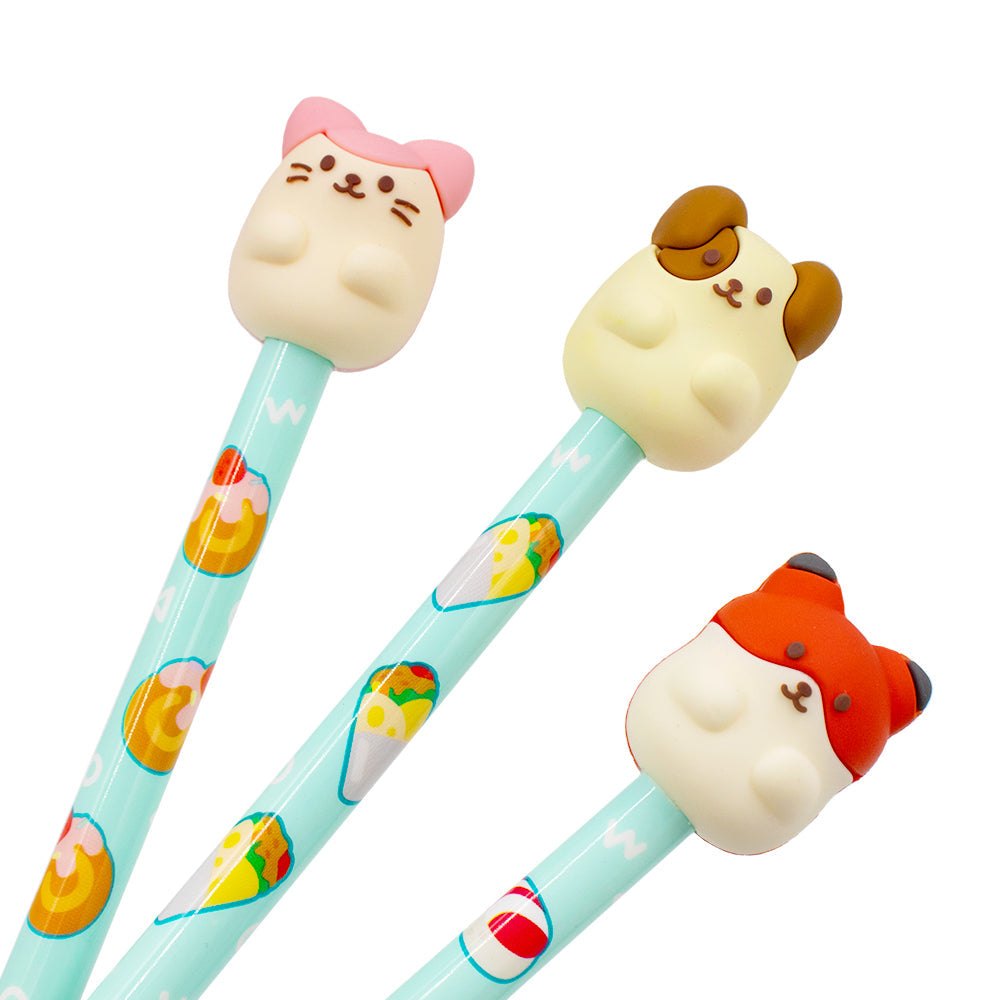 [6-in-1] Hello Anirollz 0.5mm Gel Pen Set Mint