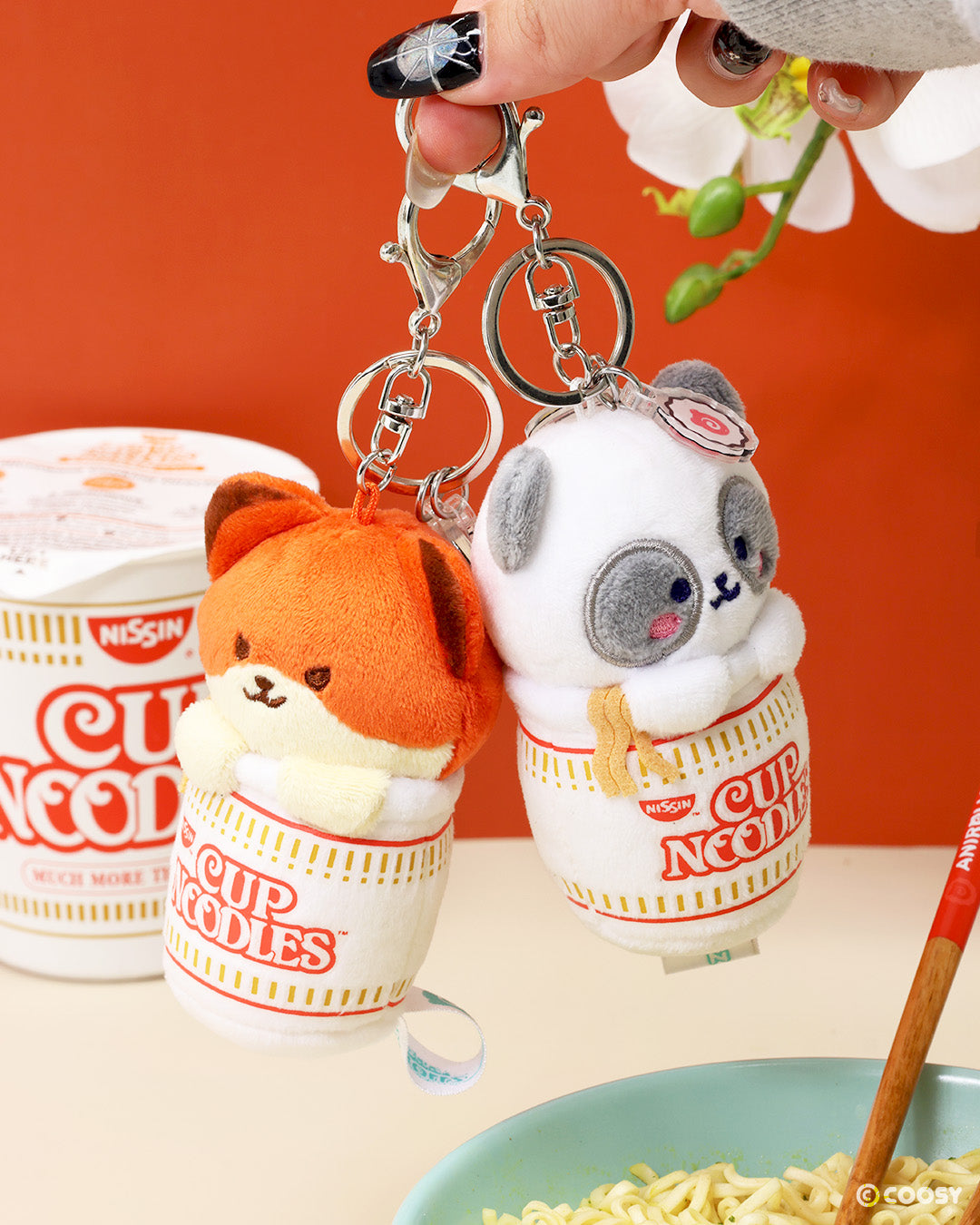 Cup Noodles Foxiroll Plush Charm