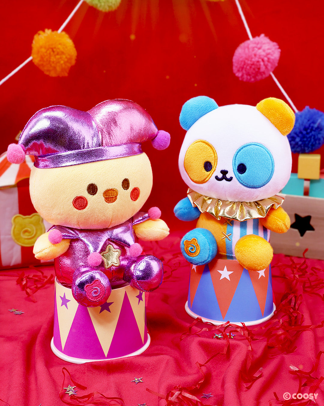 Clown Pandaroll Small Sitting Plush – Anirollz