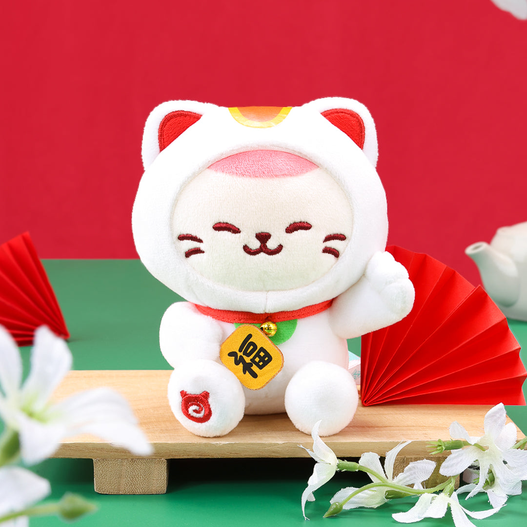 Kittiroll Lucky Cat Small Sitting Plush