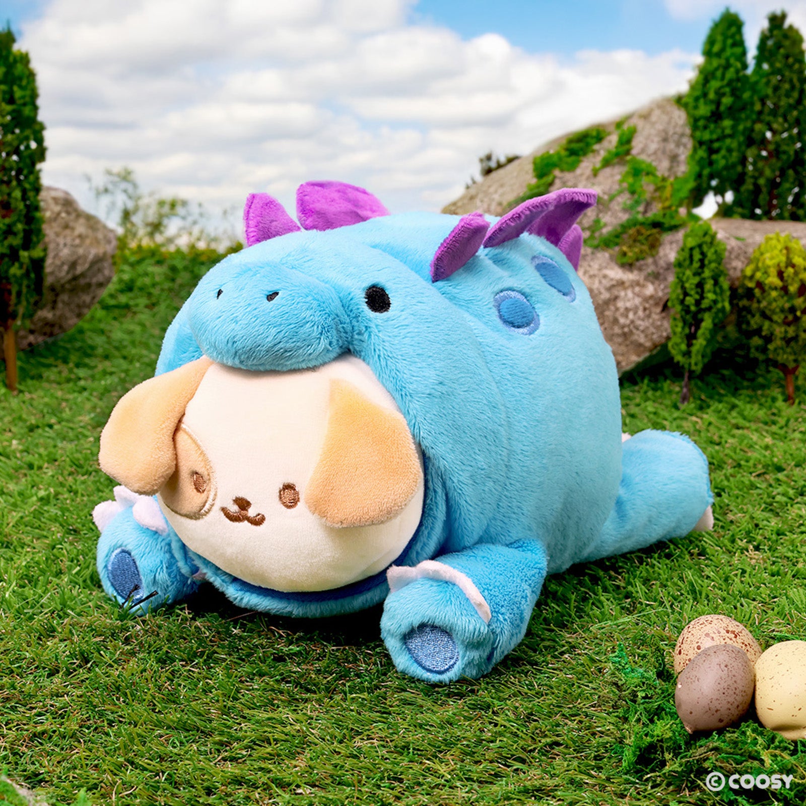 Stegosaurus Puppiroll Small Outfitz Plush