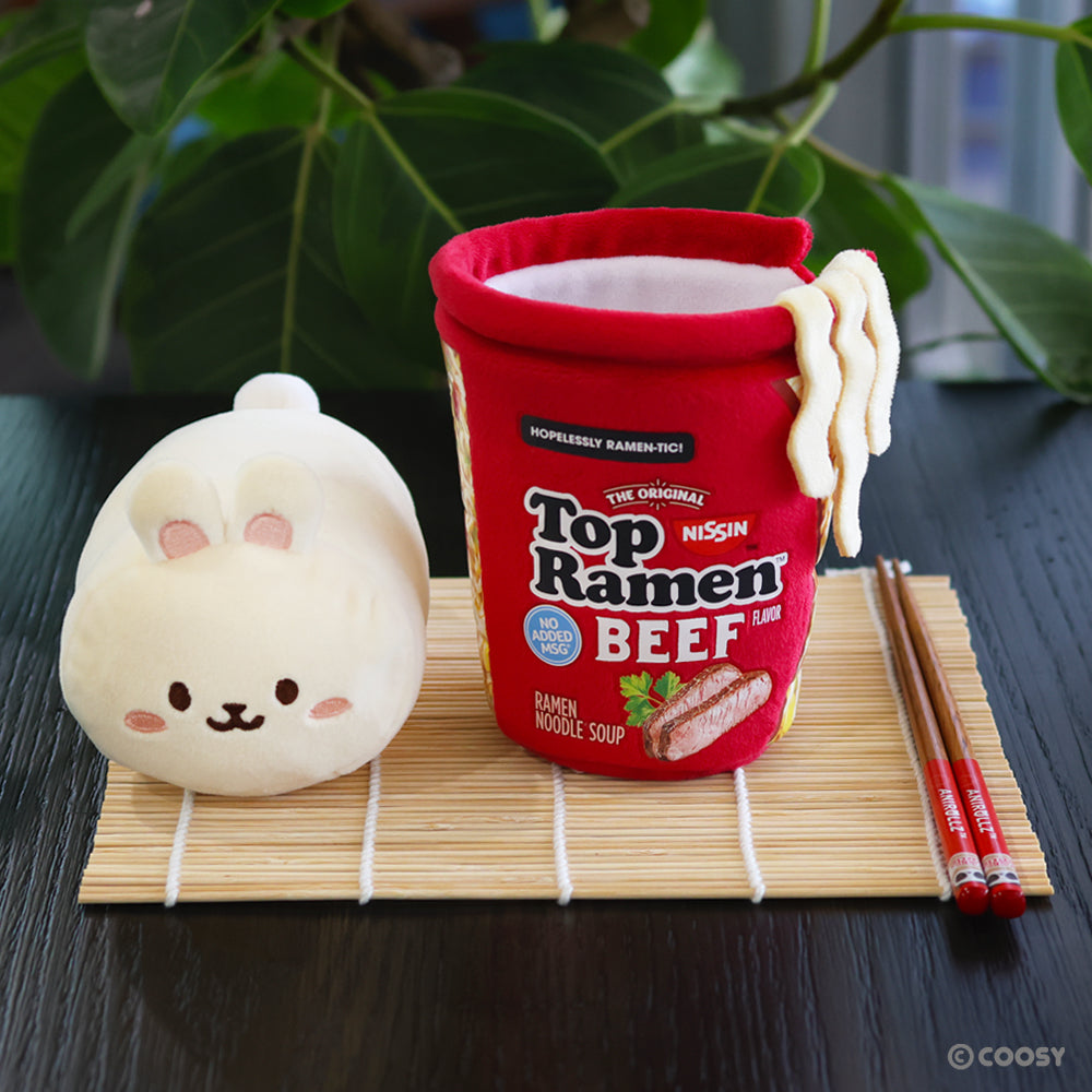 Top Ramen Cup Beef Flavor Bunniroll Small Outfitz Plush