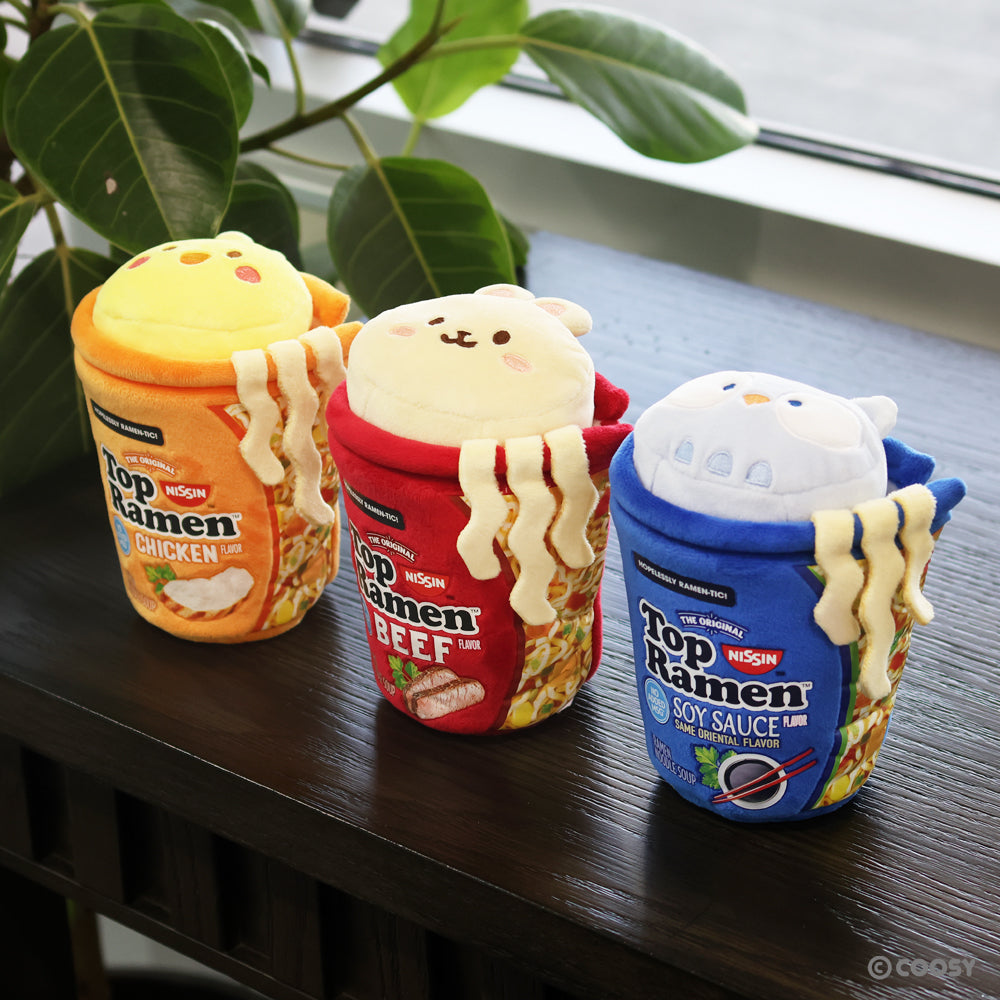 Top Ramen Cup Beef Flavor Bunniroll Small Outfitz Plush