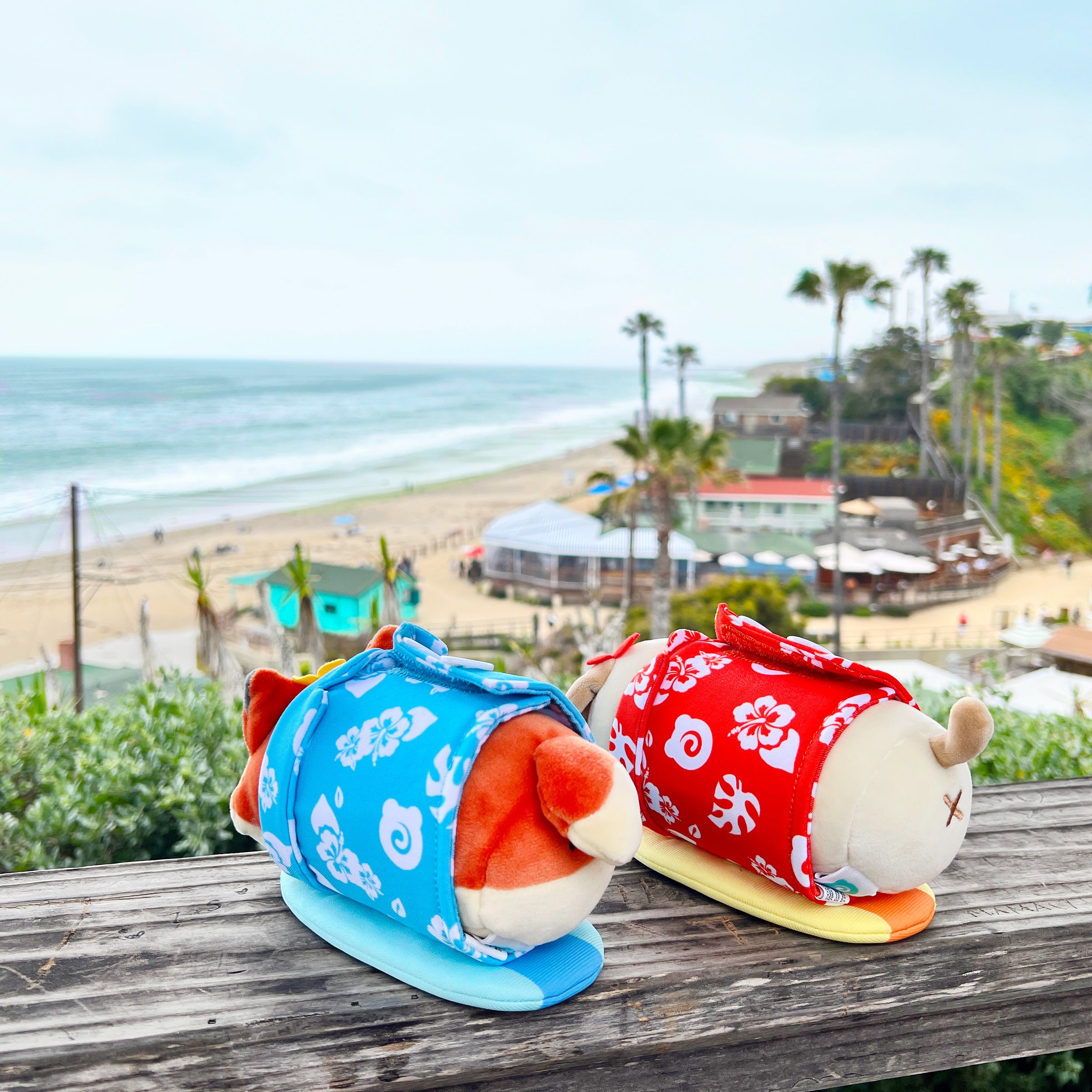 Blue Hawaiian Shirts Foxiroll Small Outfitz Plush