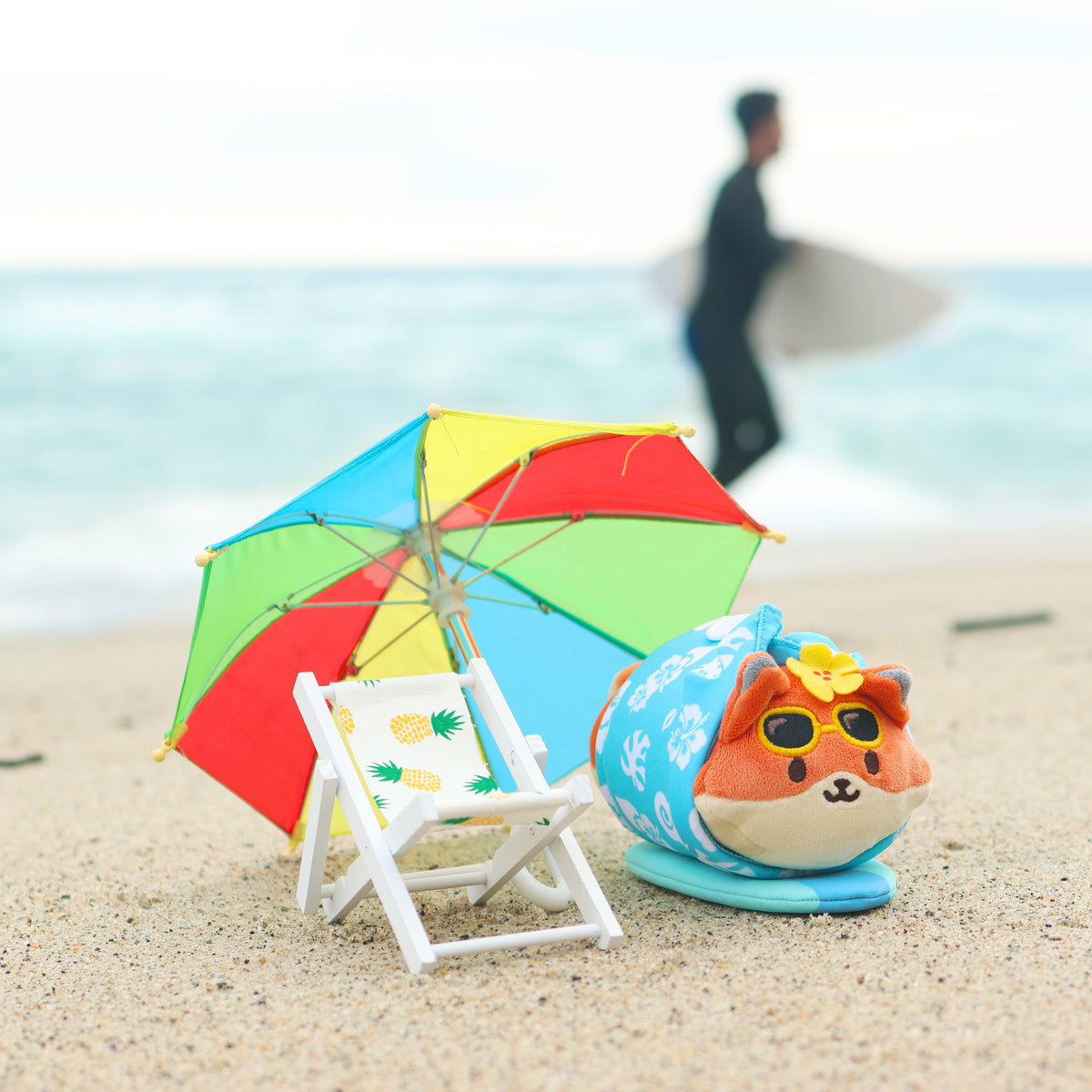 Blue Hawaiian Shirts Foxiroll Small Outfitz Plush