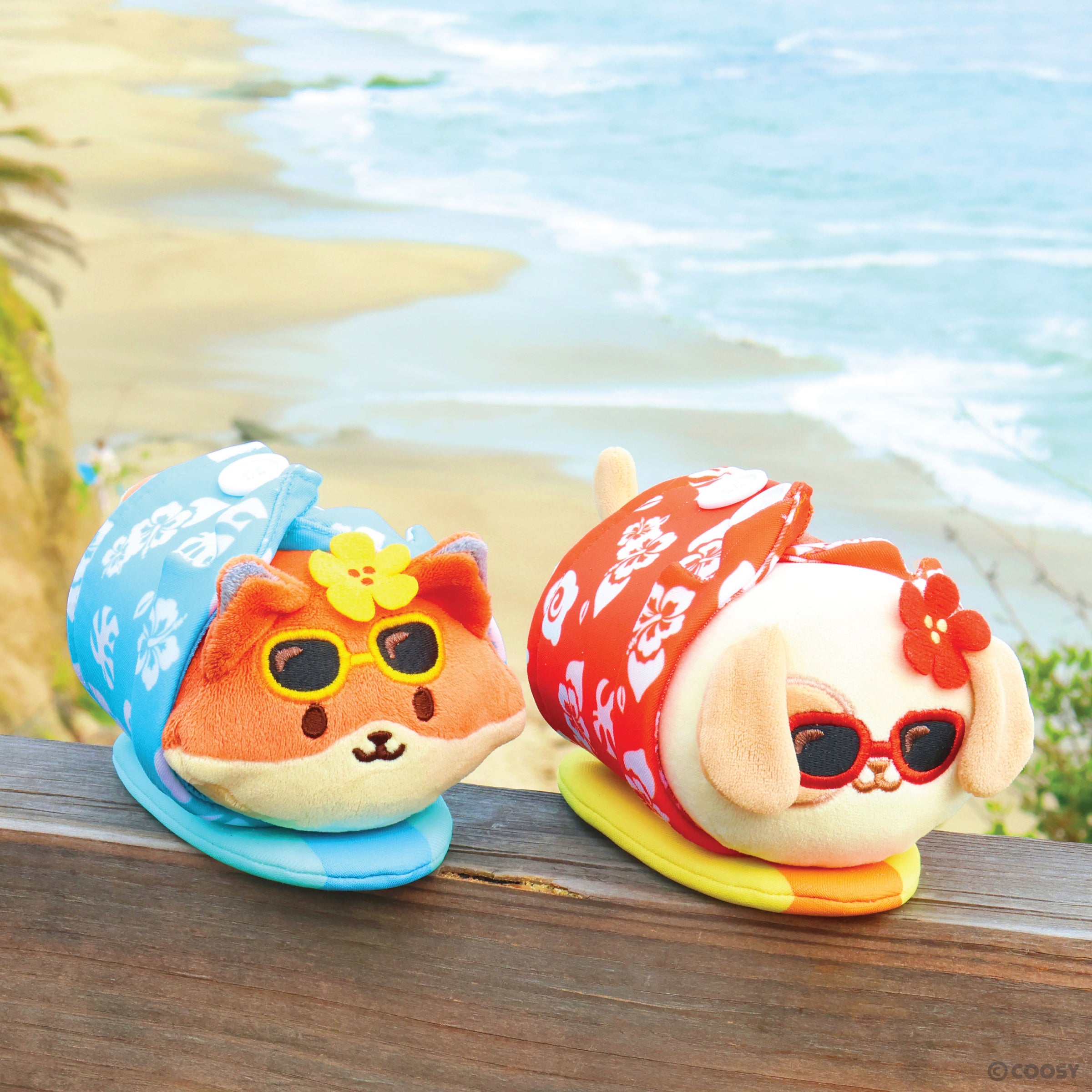 Blue Hawaiian Shirts Foxiroll Small Outfitz Plush