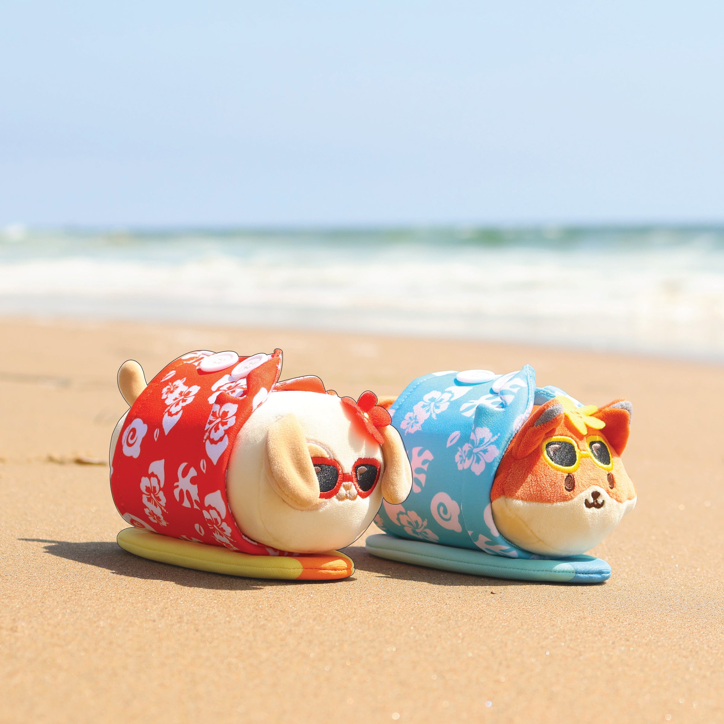 Blue Hawaiian Shirts Foxiroll Small Outfitz Plush